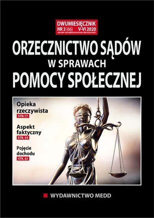 Orzecznictwo sądów w sprawach pomocy społecznej 3/2020