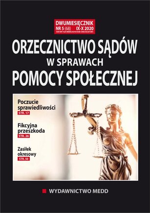 Orzecznictwo sądów w sprawach pomocy społecznej 5/2020