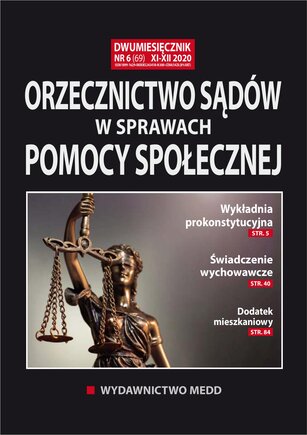 Orzecznictwo sądów w sprawach pomocy społecznej 6/2020
