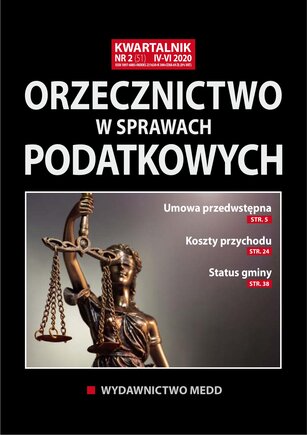 Orzecznictwo w sprawach podatkowych 2/2020