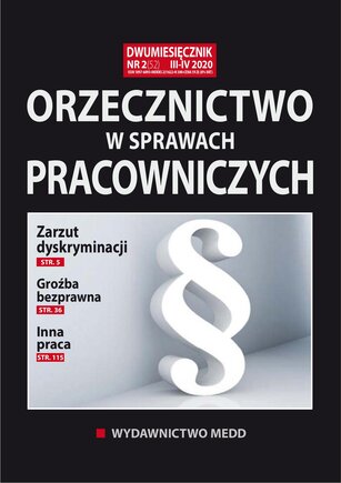 Orzecznictwo w sprawach pracowniczych 2/2020