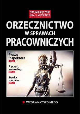 Orzecznictwo w sprawach pracowniczych 4/2020