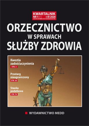 Orzecznictwo w sprawach służby zdrowia 1/2020