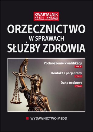 Orzecznictwo w sprawach służby zdrowia 4/2020