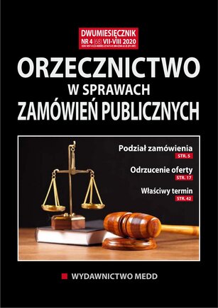 Orzecznictwo w sprawach zamówień publicznych 4/2020