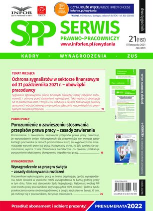 Serwis Prawno-Pracowniczy 21/2021