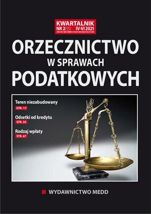 Orzecznictwo w sprawach podatkowych 2/2021