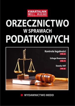 Orzecznictwo w sprawach podatkowych 3/2021