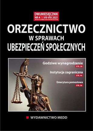 Orzecznictwo w sprawach ubezpieczeń społecznych 4/2021