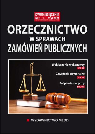 Orzecznictwo w sprawach zamówień publicznych 3/2021