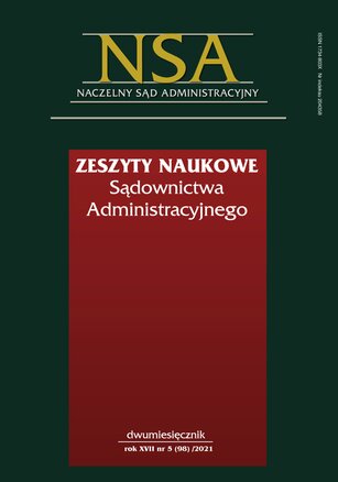 Zeszyty Naukowe Sądownictwa Administracyjnego 5/2021