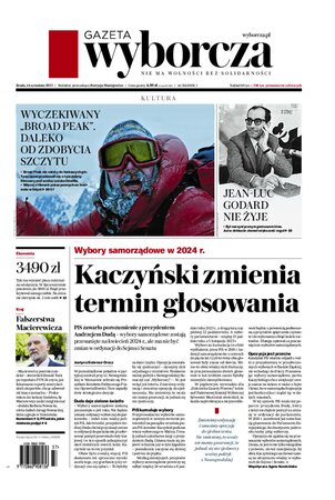 Gazeta Wyborcza Zielona Góra i Gorzów Wielkopolski 214/2022