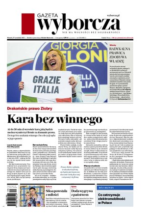 Gazeta Wyborcza Zielona Góra i Gorzów Wielkopolski 225/2022