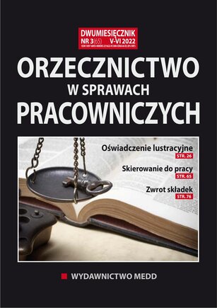 Orzecznictwo w sprawach pracowniczych 3/2022