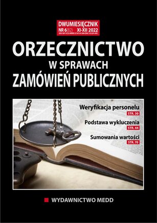 Orzecznictwo w sprawach zamówień publicznych 6/2022