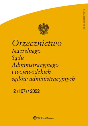 Orzecznictwo Naczelnego Sądu Administracyjnego i WSA 2/2022