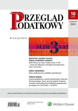 Przegląd Podatkowy 10/2022