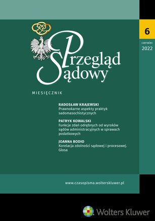 Przegląd Sądowy 6/2022
