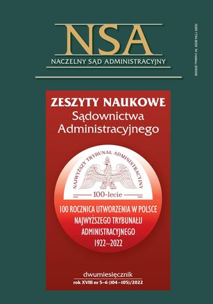 Zeszyty Naukowe Sądownictwa Administracyjnego 5-6/2022