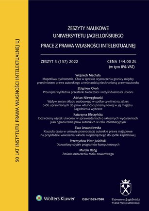 Zeszyty Naukowe Uniwersytetu Jagiellońskiego 3/2022