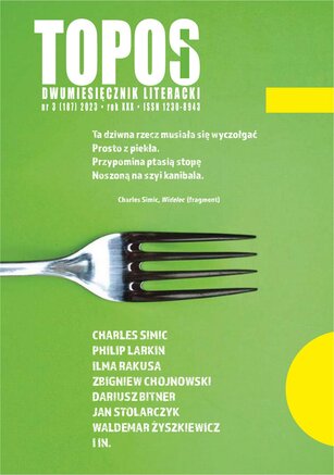Topos. Dwumiesięcznik Literacki 3/2023
