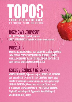 Topos. Dwumiesięcznik Literacki 4/2023