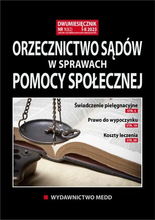 Orzecznictwo sądów w sprawach pomocy społecznej 1/2023