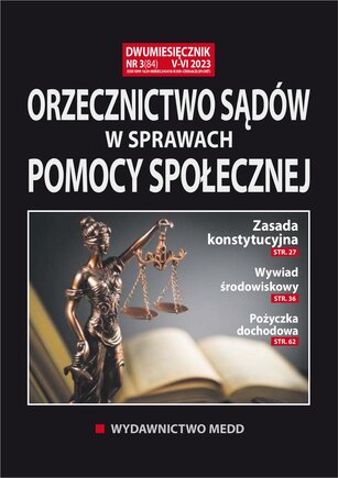 Orzecznictwo sądów w sprawach pomocy społecznej 3/2023