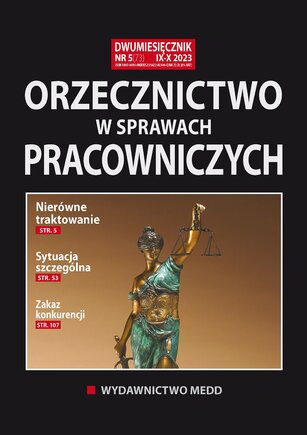Orzecznictwo w sprawach pracowniczych 5/2023