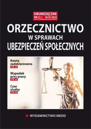 Orzecznictwo w sprawach ubezpieczeń społecznych 2/2023