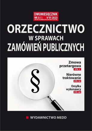 Orzecznictwo w sprawach zamówień publicznych 3/2023