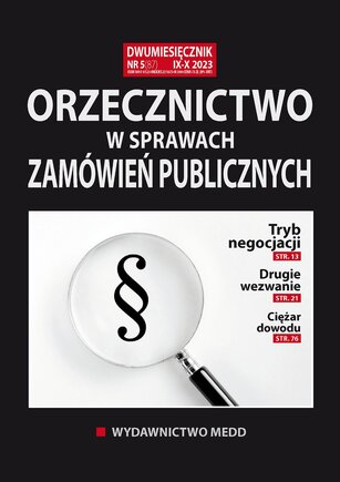 Orzecznictwo w sprawach zamówień publicznych 5/2023