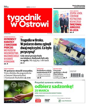 Tygodnik Ostrołęcki Tygodnik w Ostrowi 12/2023