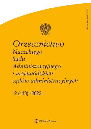 Orzecznictwo Naczelnego Sądu Administracyjnego i WSA 2/2023
