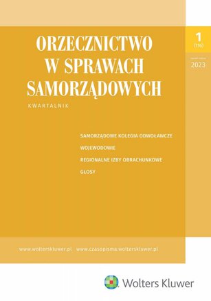 Orzecznictwo w sprawach samorządowych 1/2023