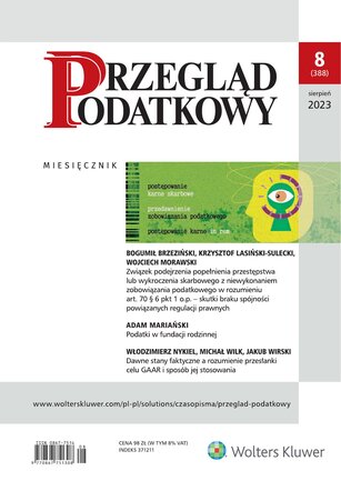 Przegląd Podatkowy 8/2023