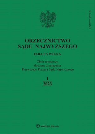 Orzecznictwo Sądu Najwyższego. Izba Cywilna 1/2023