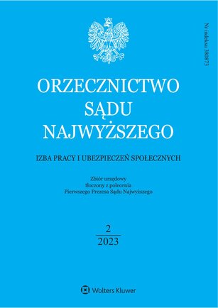 Orzecznictwo Sądu Najwyższego. Izba Pracy 2/2023