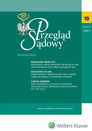 Przegląd Sądowy 10/2023