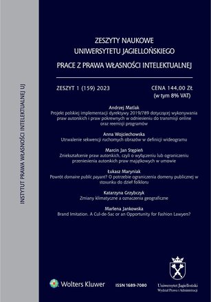 Zeszyty Naukowe Uniwersytetu Jagiellońskiego 1/2023