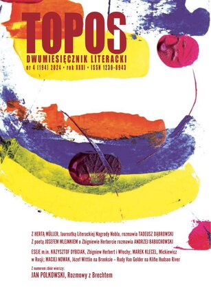 Topos. Dwumiesięcznik Literacki 4/2024