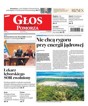 Głos Dziennik Pomorza Głos Pomorza 111/2024