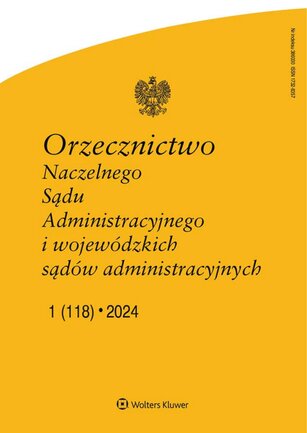 Orzecznictwo Naczelnego Sądu Administracyjnego i WSA 1/2024