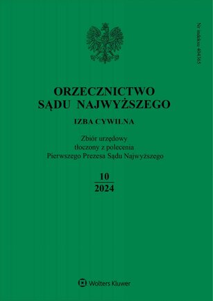 Orzecznictwo Sądu Najwyższego. Izba Cywilna 10/2024