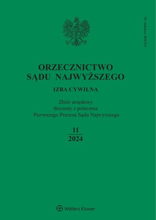 Orzecznictwo Sądu Najwyższego. Izba Cywilna 11/2024