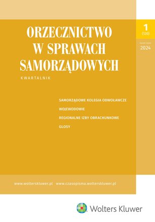 Orzecznictwo w sprawach samorządowych 1/2024