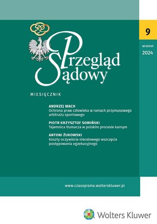 Przegląd Sądowy 9/2024