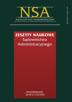 Zeszyty Naukowe Sądownictwa Administracyjnego 3/2024