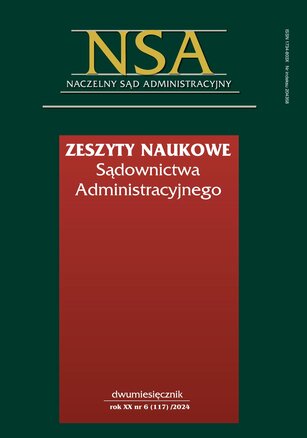 Zeszyty Naukowe Sądownictwa Administracyjnego 6/2024