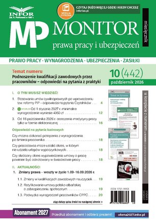 Monitor Prawa Pracy i Ubezpieczeń 10/2026
